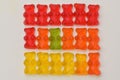 Colorful Jelly Bears Isolated