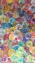 Colorful Jelly bubble made of gelatin