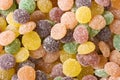 Sugar coated colorful jelly candy bckground Royalty Free Stock Photo