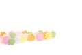 Colorful jelly candy sweet sugar isolated on white background Royalty Free Stock Photo