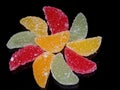 Colorful jelly slices