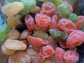 Colorful jellybean candy in a jar