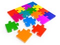 Colorful jigsaw puzzle