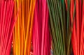 Colorful joss sticks or incenses Royalty Free Stock Photo