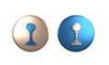 Colorful Joystick for arcade machine icon isolated on white background. Joystick gamepad. Circle button. 3D render