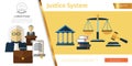 Colorful Judicial System Concept