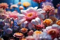 colorful juicy fresh flowers generative ai