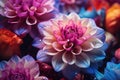 colorful juicy fresh flowers generative ai