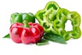 Colorful juicy peppers