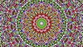 Colorful jungle kaleidoscope mandala background design