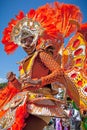 Colorful Junkanoo dancer