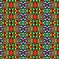 A colorful kaleidoscope with all the colors of the rainbow Royalty Free Stock Photo