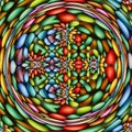 A colorful kaleidoscope with all the colors of the rainbow Royalty Free Stock Photo