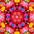 A colorful kaleidoscope with all the colors of the rainbow