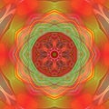 A colorful kaleidoscope with all the colors of the rainbow Royalty Free Stock Photo