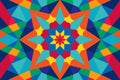 Colorful kaleidoscope pattern. Royalty Free Stock Photo
