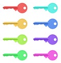 Colorful Keys Series Royalty Free Stock Photo