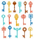 Colorful Keys Set Royalty Free Stock Photo