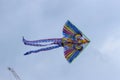 A Colorful Kite Flying In The Air. Royalty Free Stock Photo