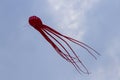 A Colorful Kite Flying In The Air. Royalty Free Stock Photo