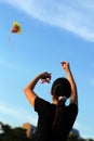 Colorful kites flying Royalty Free Stock Photo