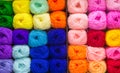 Colorful knitting wool