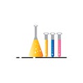 Colorful laboratory liquid icon. vector design