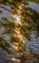 Colorful Lake Ashiniko Water Reflection Abstract Hakone Kanagawa Japan Royalty Free Stock Photo