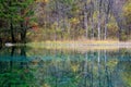 Colorful lake in Jiuzhaigou Royalty Free Stock Photo