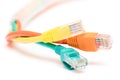 Colorful LAN network cable Royalty Free Stock Photo