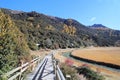 Wilderness, mountain, sky, tree, path, plant, road, autumn, national, park, landscape, range, trail, hill, pass, river Royalty Free Stock Photo