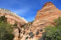 Colorful landscape and mountains, Zion National Park, USA Royalty Free Stock Photo
