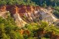 The ochres in Roussillon Royalty Free Stock Photo