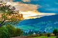 Colorful landscape in Switzerland Royalty Free Stock Photo