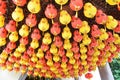 Colorful of lantern in Chinese Temple Penang, Malaysia Royalty Free Stock Photo