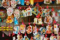 Colorful lantern, marketplace, mid-autumn festival