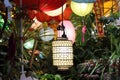 Colorful lanterns in Chinatown, in Vancouver, British Columbia, Canada.