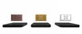 Colorful Laptop and cross mark on screen icon isolated on white background. Error window, exit button, cancel, 404 error