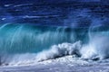 Colorful Large Wave Waimea Bay North Shore Oahu Hawaii