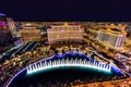 Colorful Las Vegas Strip at Night. Royalty Free Stock Photo