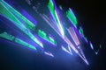 Colorful laser show