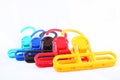 Colorful laundry hangers
