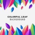 Colorful leaf background awesome