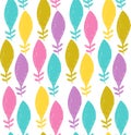 Colorful Leaf Pattern Design