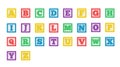 Colorful Learning Block Alphabet