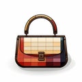 Colorful Mosaic Fashion Bag Vector Illustration