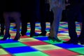 Colorful led dance floor Royalty Free Stock Photo
