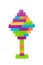 Colorful lego blocks tree