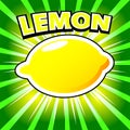 Colorful lemon comic book