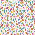 Colorful letter pattern